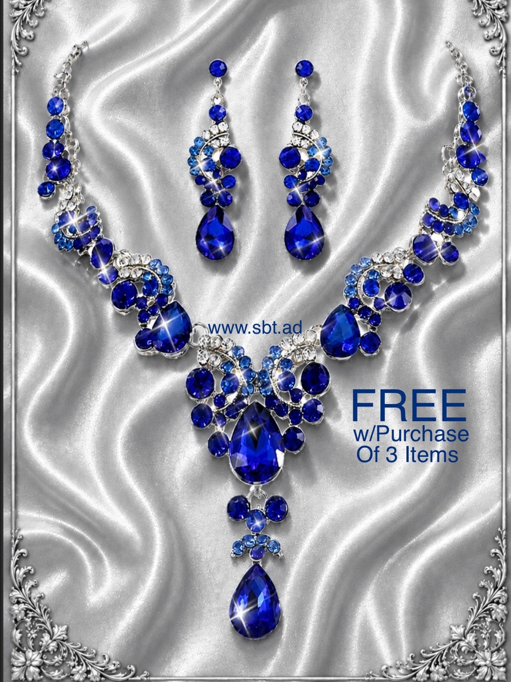 NWT Beautiful Sparkling Bling Royal Blue Sequin Dress Heels Clutch +FREE Gift - Picture 12 of 13